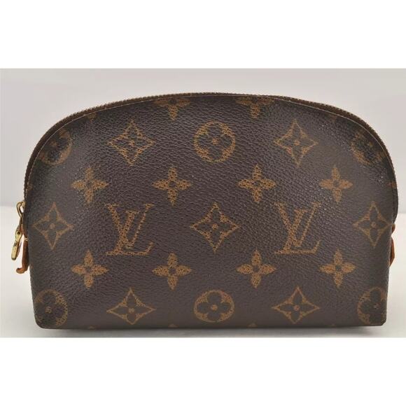 Louis Vuitton Cosmetic Pouch Brown Canvas Monogram CA0041 - Picture 3 of 13